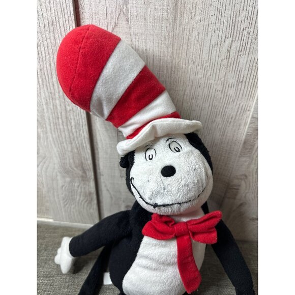 Dr. Seuss Cat In The Hat Plush Toy By Kohls Cares 18" Black/White/Red - Picture 1 of 7